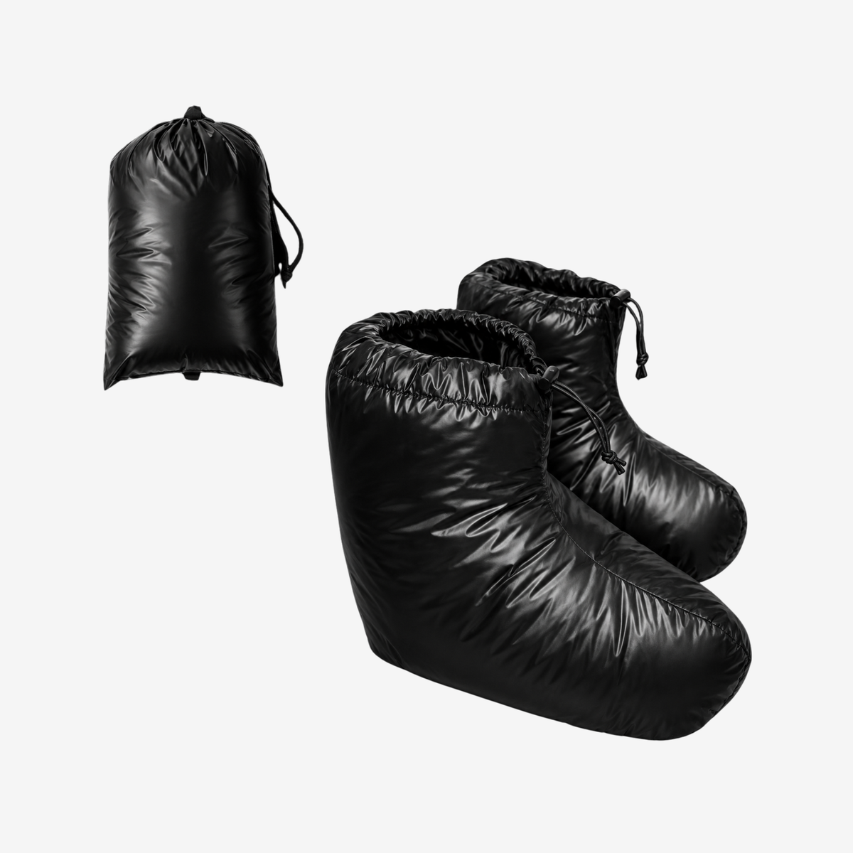 Shiny Puffer Booties